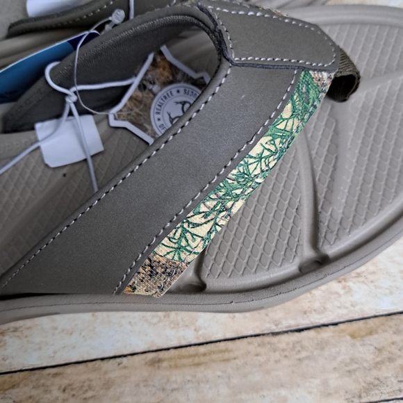 O'Rageous ReelTree Khaki Flip Flop Arch Support Flip flop Thong Sandals Sz 8 - Picture 11 of 11